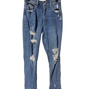 Abercrombie & Fitch High Rise Mom Jean Curve Love 27